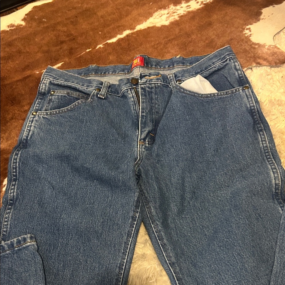Wrangler Men's Slim Fit Blue Jeans